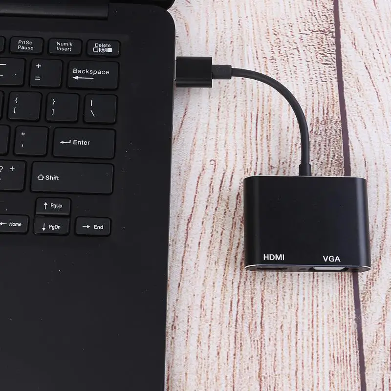 USB 3.0 za HDMI VGA 1080P Adapter za Kompaktne Prenosne Nosijo Priročno 2 v 1 Hub Video Pretvornik za Mac OS HDTV Projektor