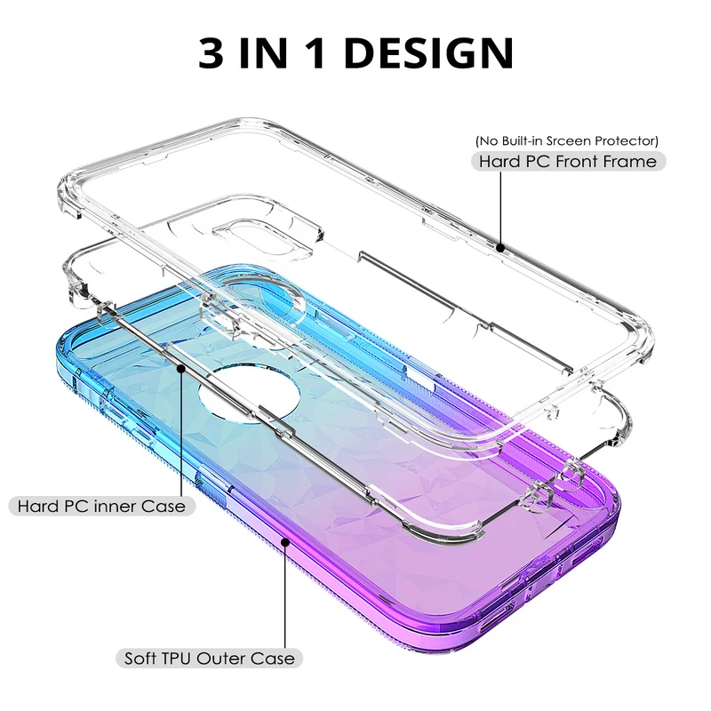 Barvita Gradient hard case za iPhone X XS Max 8 7 6 Plus Telefon Primeru Pokrov Ohišja Zaščitna Fundas Coque za iPhone 8 7 Plus