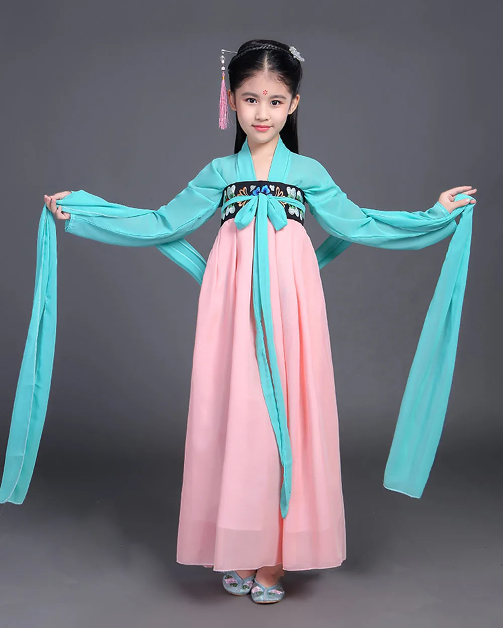 Novi Kitajski Tradicionalni Princesa Obleke Božični Kostum Stranka, Otroci, Oblačila, otroške Kostume za Dekleta