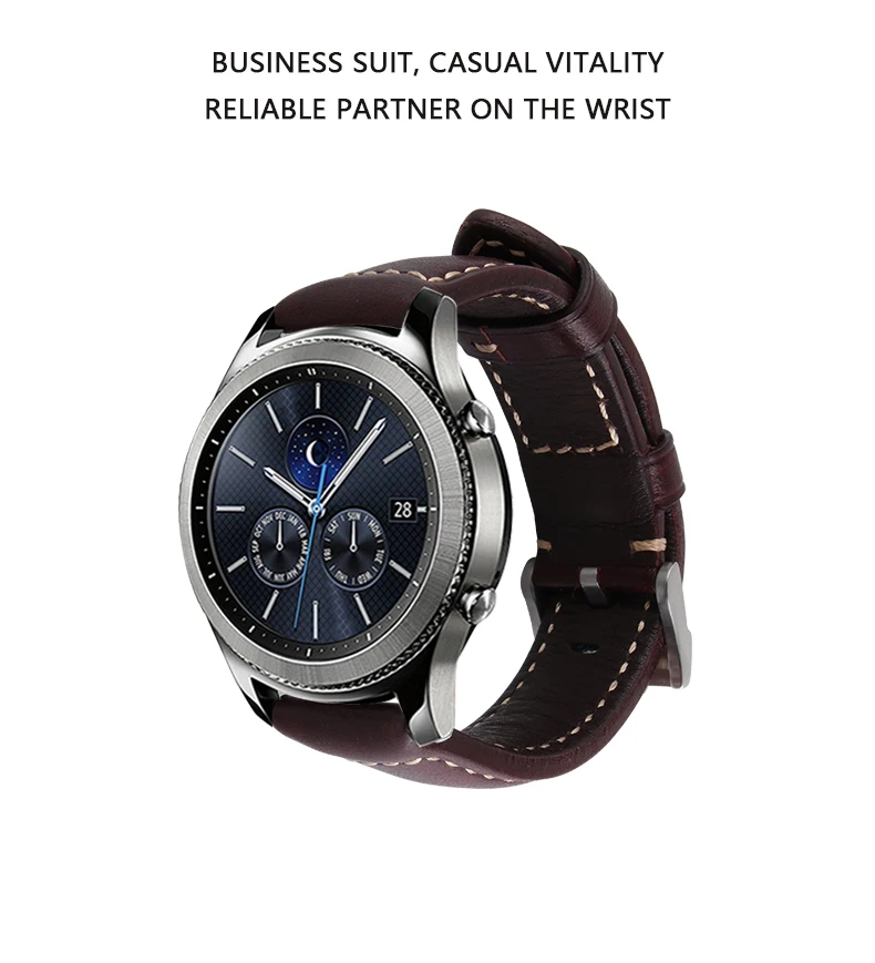Italijanski Pravega Usnja Watchband 22 mm Quick Release za Samsung Prestavi S3 Klasične Meje Gear 2 Neo Watch Live Band Pašček za Zapestje