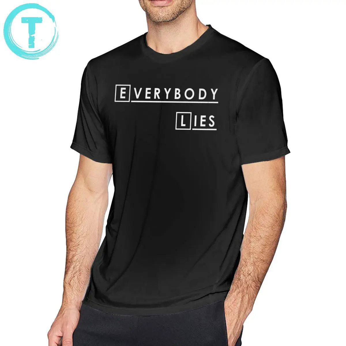 House MD T Shirt Vsi Leži Hugh Laurie T-Shirt Plus velikost Srčkan Tee Majica Ulične Grafični Tshirt Moški