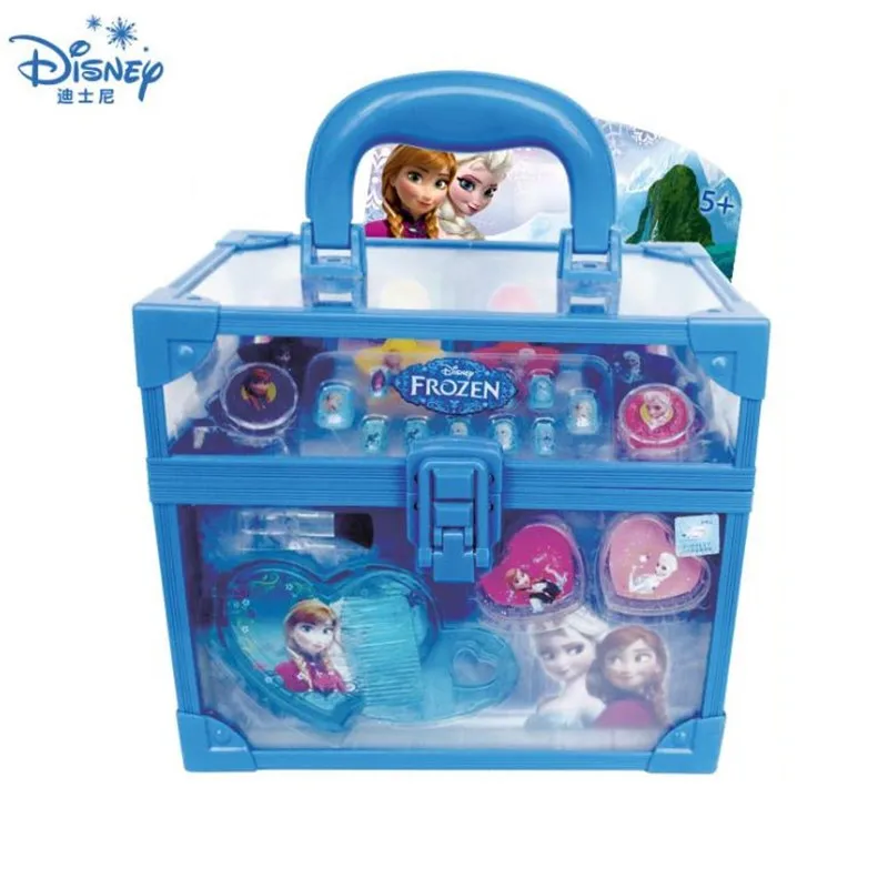 Zamrznjeno Otroci Kozmetika Set Za Dekleta, Ličila Polje Darilo Za Rojstni Dan Profesionalni Modni Kovček Disney