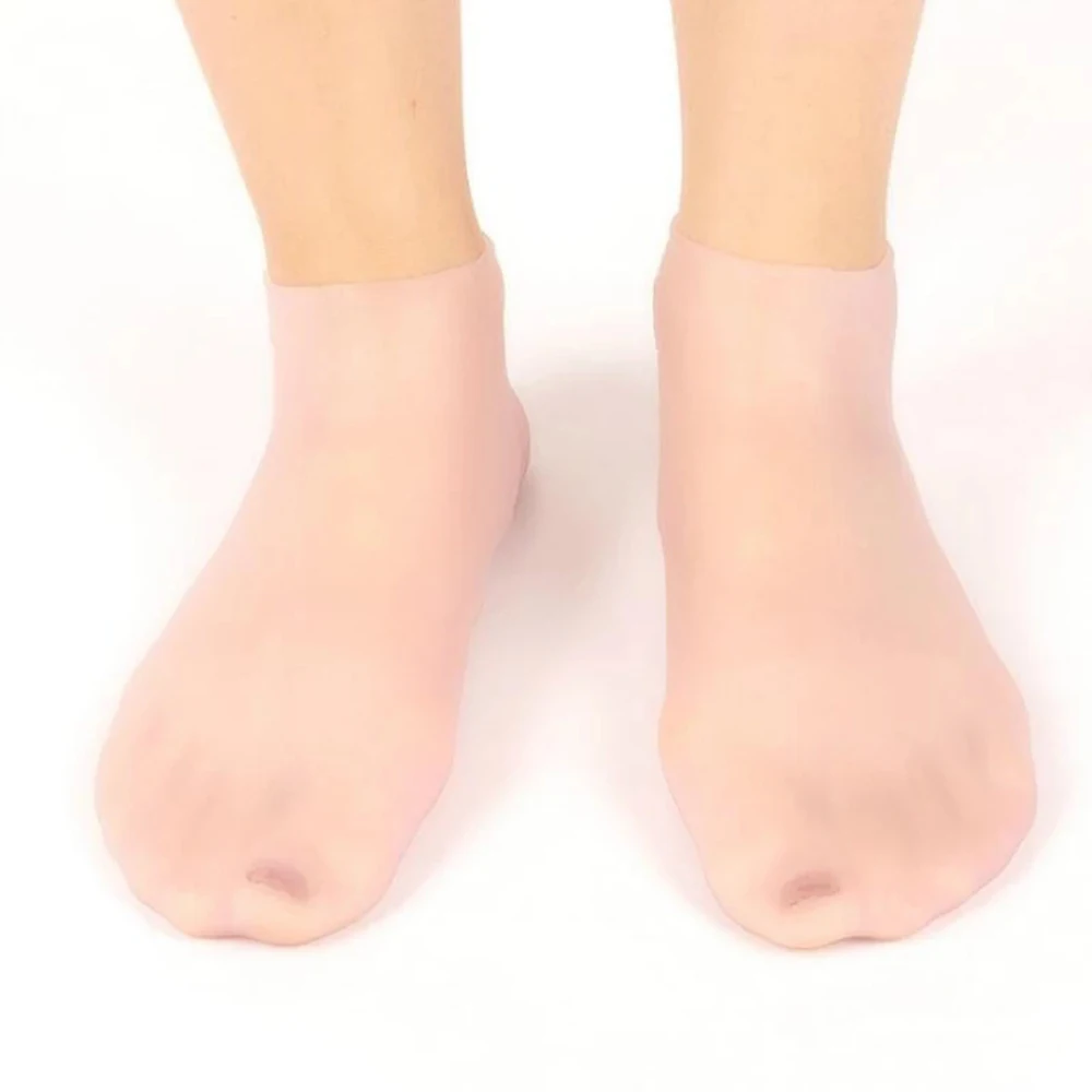 Noge Nego Nogavice Spa Domačo Uporabo Novih Silikonski Vlažilni Gel Pete Nogavice Krekirana Stopala Za Nego Kože Varovanje Proti Lomljenju