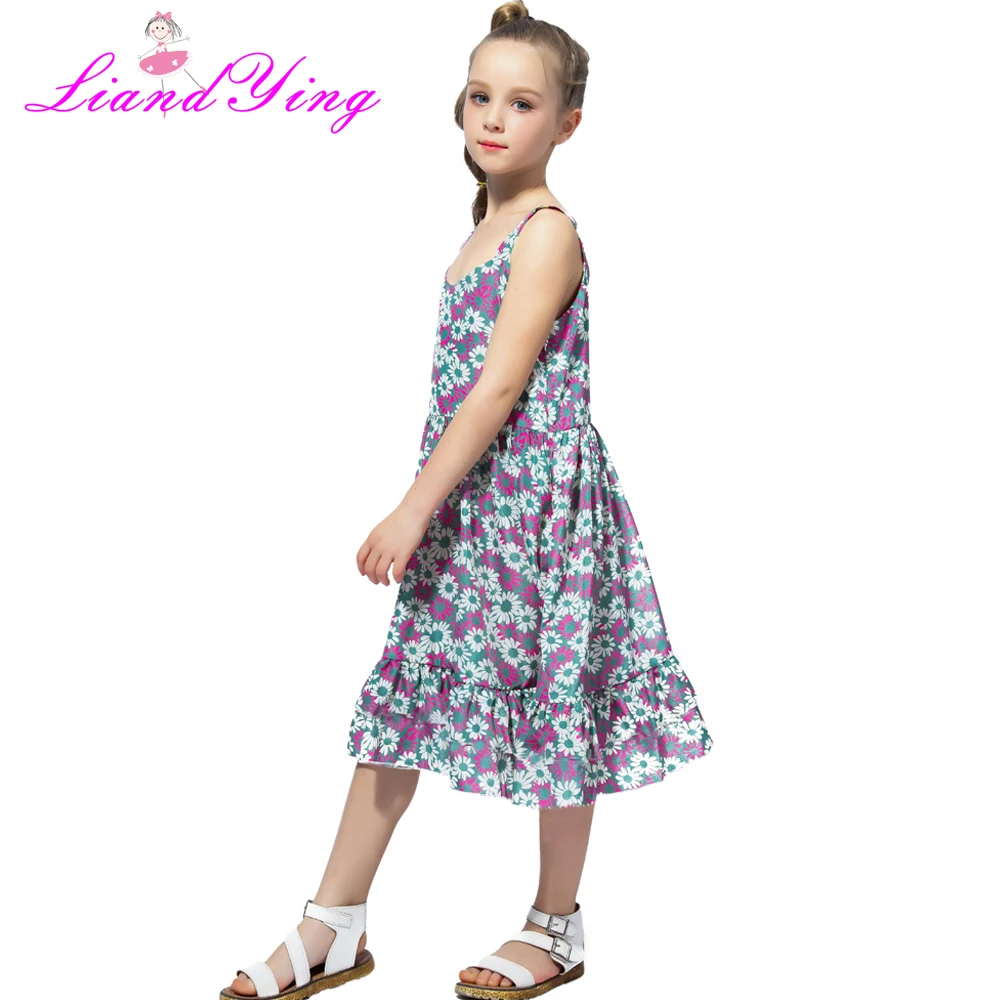 Baby Dekleta Oblačenja Poletje 2019 Moda Otroke, Oblačila Za Otroke Cvet Šifon Obleko Princese Kostum Vestidos 6 8 10 12 Let