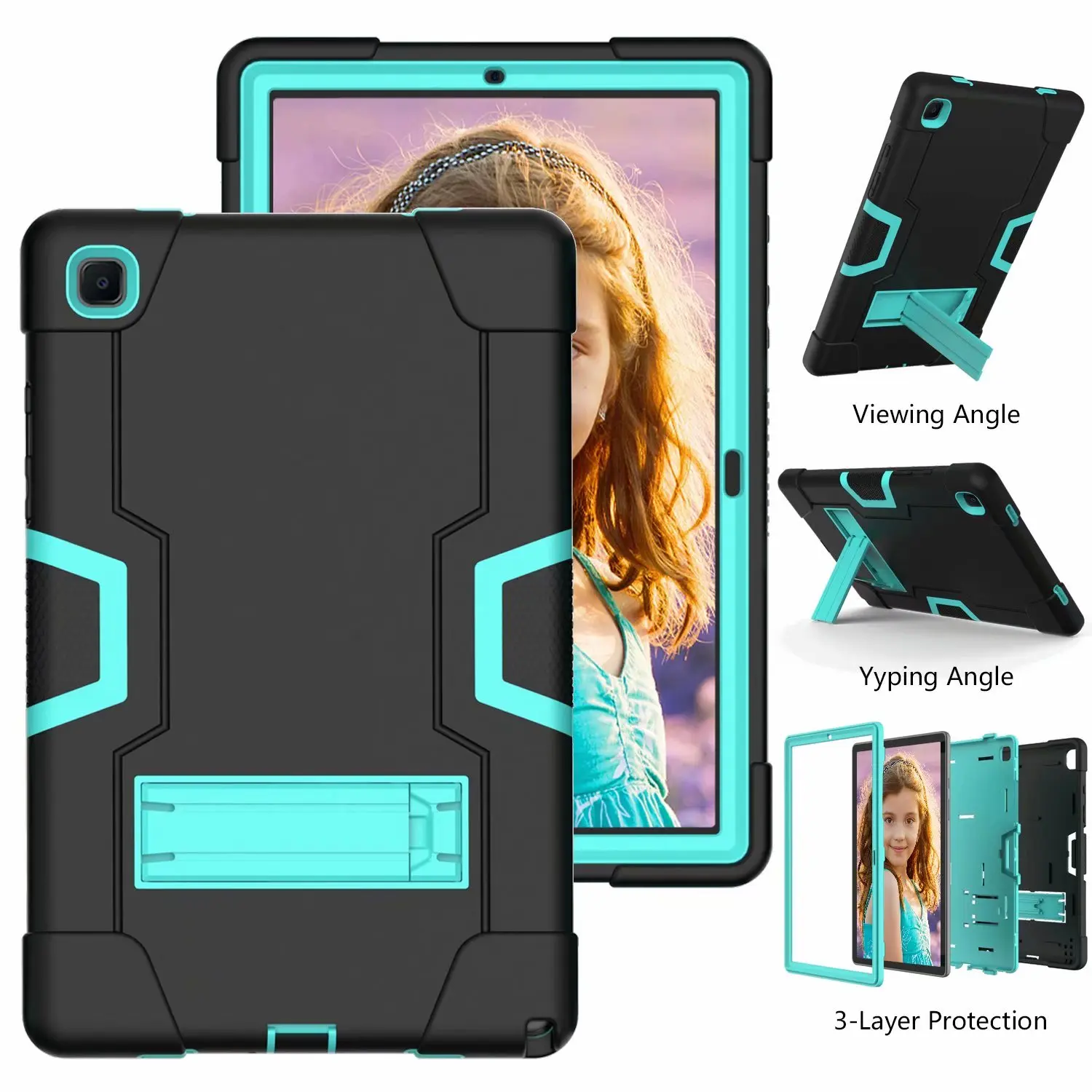 Shockproof Silikonski Tablični Primeru Za Samsung Galaxy Tab A7 10.4 2020 Kritje Krepak Dajatve Tablični Primeru Za SM-T500 SM-T505 Pokrov