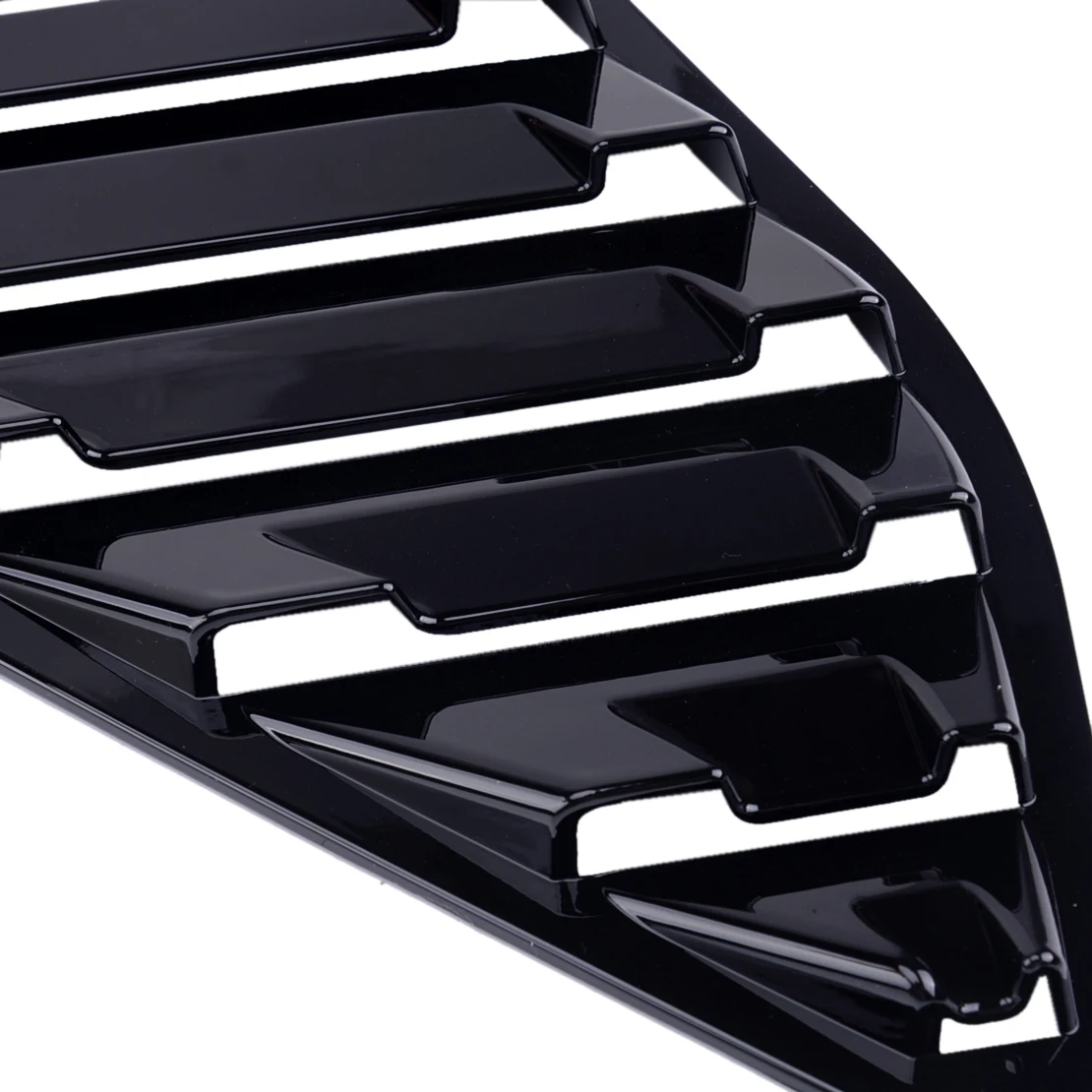 DWCX 2Pcs ABS Sijajni Črni Četrtletju Okno Reže Strani Vent Plošči Kritje Trim Nalepka je Primerna za Ford Focus MK3 Hatchback 2012-2018