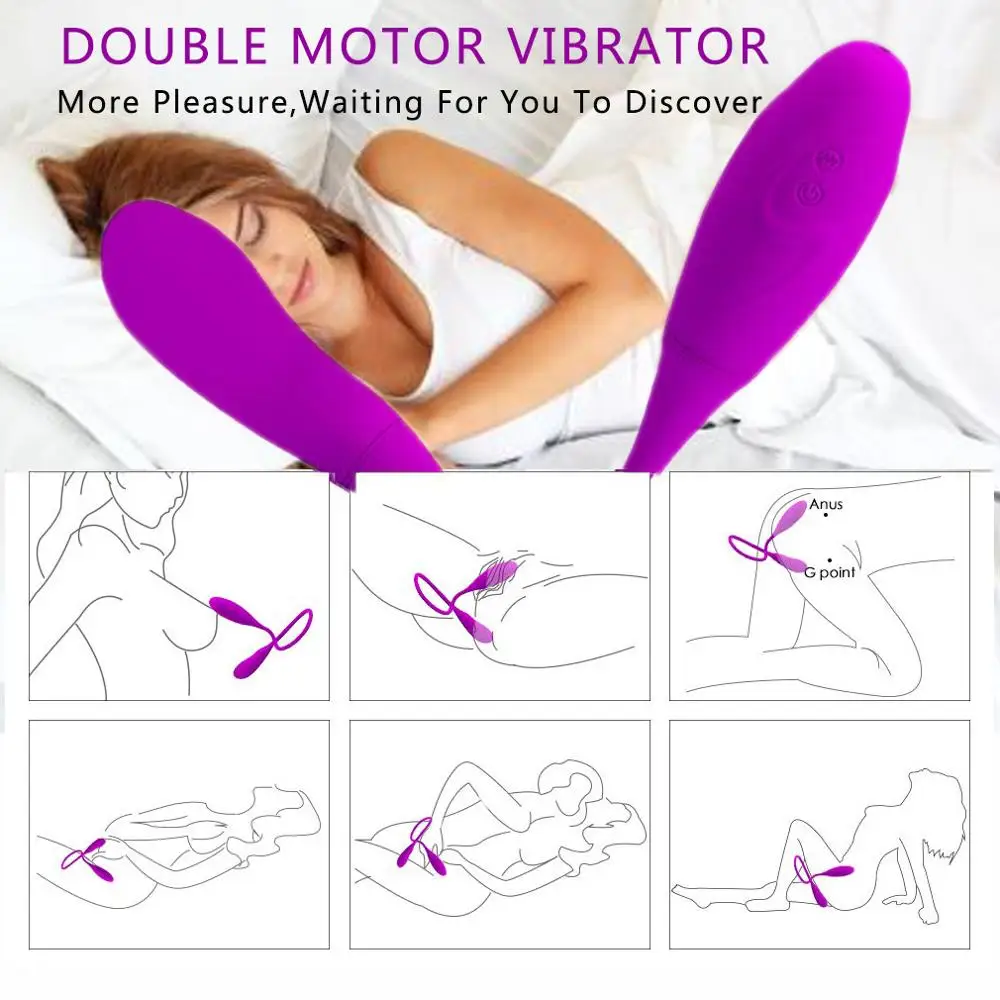 NOVO 7 Hitrosti Vibratorji Funkcijo za ponovno Polnjenje Dvojno Vibracijsko Jajce Za Nekaj G-spot Analni Seks Odraslih Igrače Za Ženske Polnjenje prek kabla USB