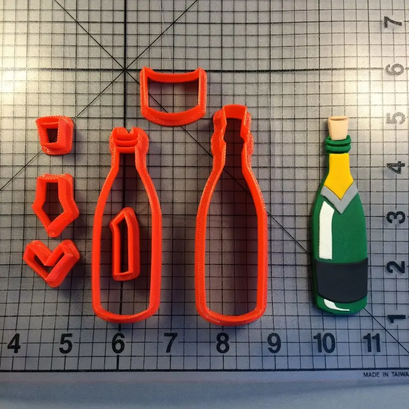 Hrane in Pijače, Vina, steklenica vina sodu obliko fondat, rezalniki lepila prilepite rezila 3D tiskanih PLA