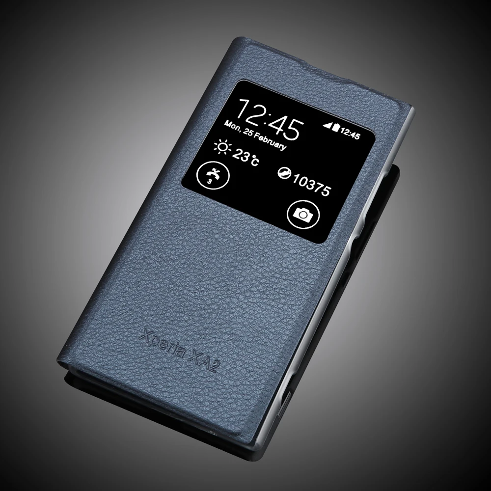 Za Sony Xperia XA2 Primeru zajema PU Usnjena torbica Za Sony Xperia XA2 H4133 H4113 H3113 H3123 H3133 View Window Pokrovček Primeru