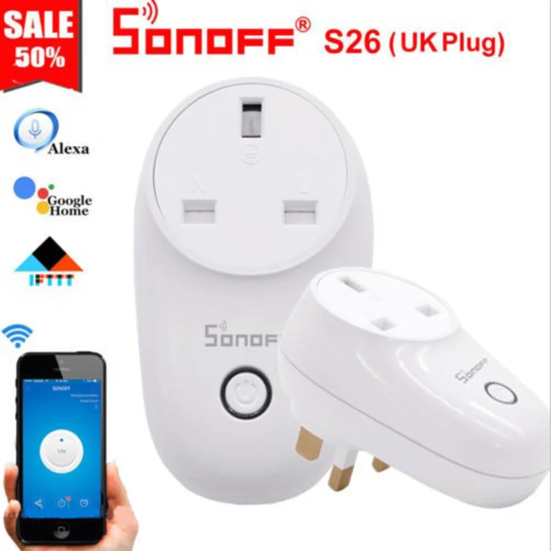 Sonoff S26 Basic WiFi Smart Vtičnico Priključite Brezžični Pametni Dom Preklapljanje električnih Vtičnic Delo z Alexa googlova Domača stran Pomočnik