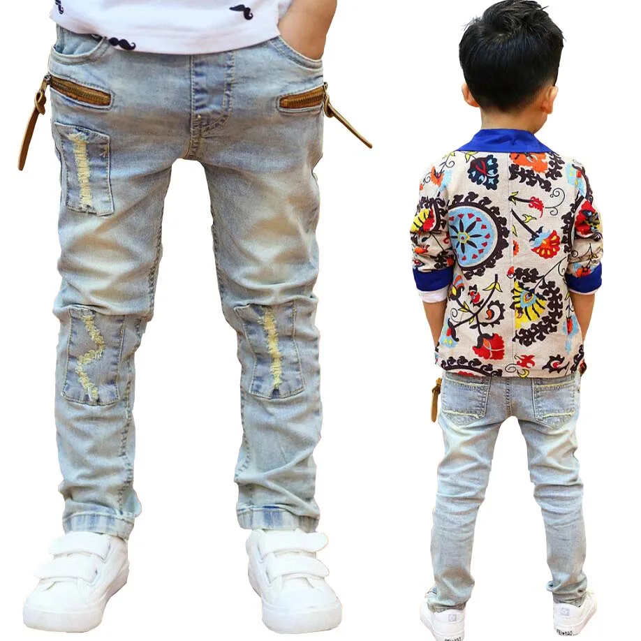 Fantje oblačila, 3-11T fantje pomlad bombaž dolge hlače otroci, otroci jeans v korejskem slogu traper hlače najstniških visoko kakovostne hlače
