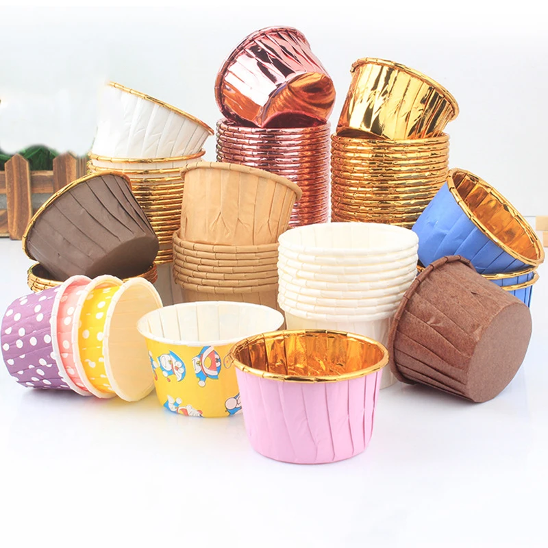 50pcs/Set Papir Torto Plesni Krog Oblikovan Muffin Cupcake Peko Plesni Kuhinja, Kuhanje Bakeware Maker DIY Torta Dekoraterstvo Orodja