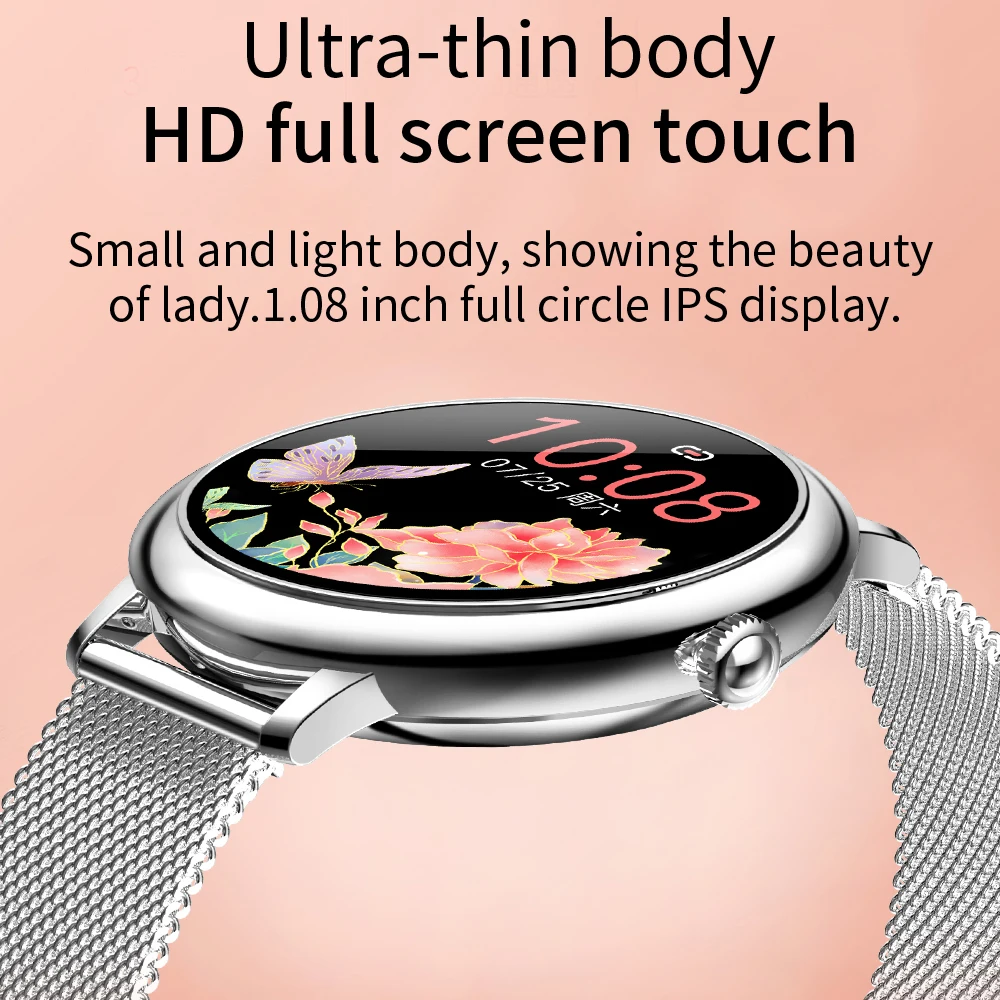 2020 NOVO CF80 Ženske Pametno Gledati Celoten Zaslon na Dotik Dama Dekle Ura Smartwatch Pedometer Šport Sledenje Ure za Android iOS