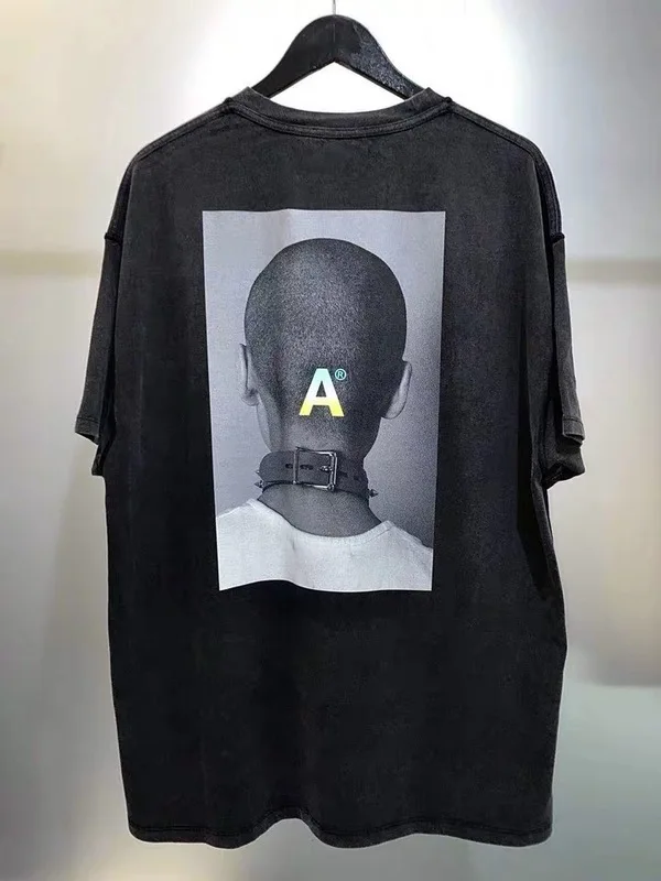 2020 Kolekcije Vintage Arnoderfrance majica s kratkimi rokavi Moški Ženske Pari Hiphop Prevelik 3M Odsevni Tees ADF Blede Črna Majica s kratkimi rokavi Moški