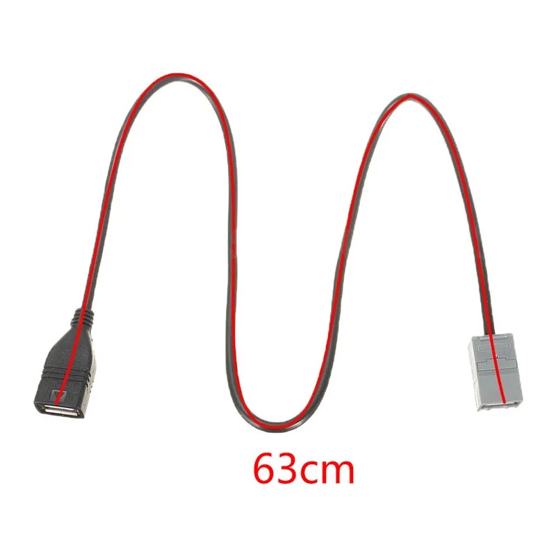 New Visoke Kakovosti Aux USB 2.0 Kabel Adapter Ženski Prenosni Močno 63 CM Vrata Za Honda Civic, Jazz Cr-V Soglasju Predvajalnik Mp3#270012