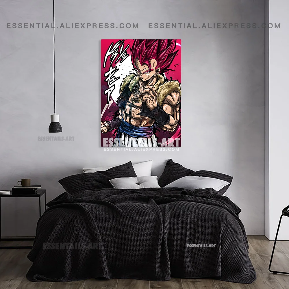 Gogeta Rose Anime Platno Dekoracijo Tiskanje Plakata Študija Dnevni Sobi Doma Dekor Spalnica Slike Wall Art Slikarstvo