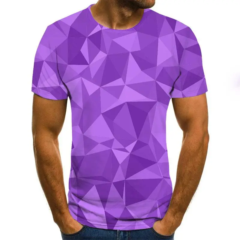 Poletje 3D tiskanje moška T-shirt priložnostne kratka sleeved O-vratu moška T-shirt pisane modne tiskanje 3D T-shirt vrh