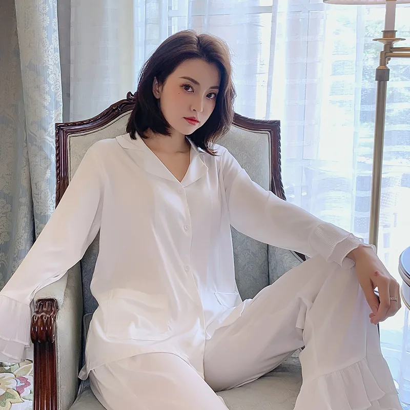 Belo pižamo ženske izgubijo veliko različica moda pomlad jesen domov storitev 2PCS svilnato obleko kopalni plašč seksi nightgowns robe