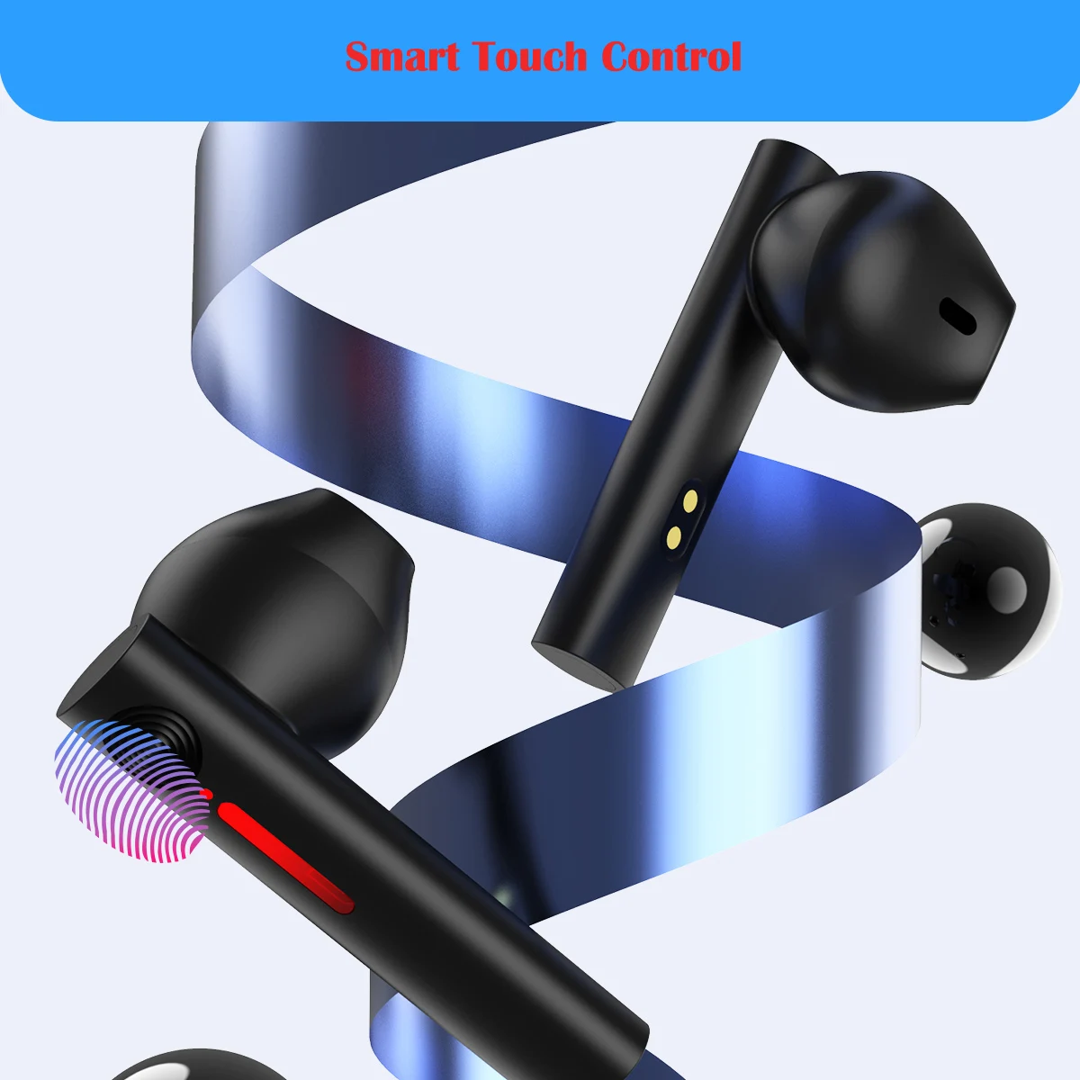 TWS Bluetooth 5.0 Slušalke Brezžične Slušalke 9D Stereo Športne Igre Bluetooth Čepkov Slušalke Z Mikrofonom Touch Kontrole