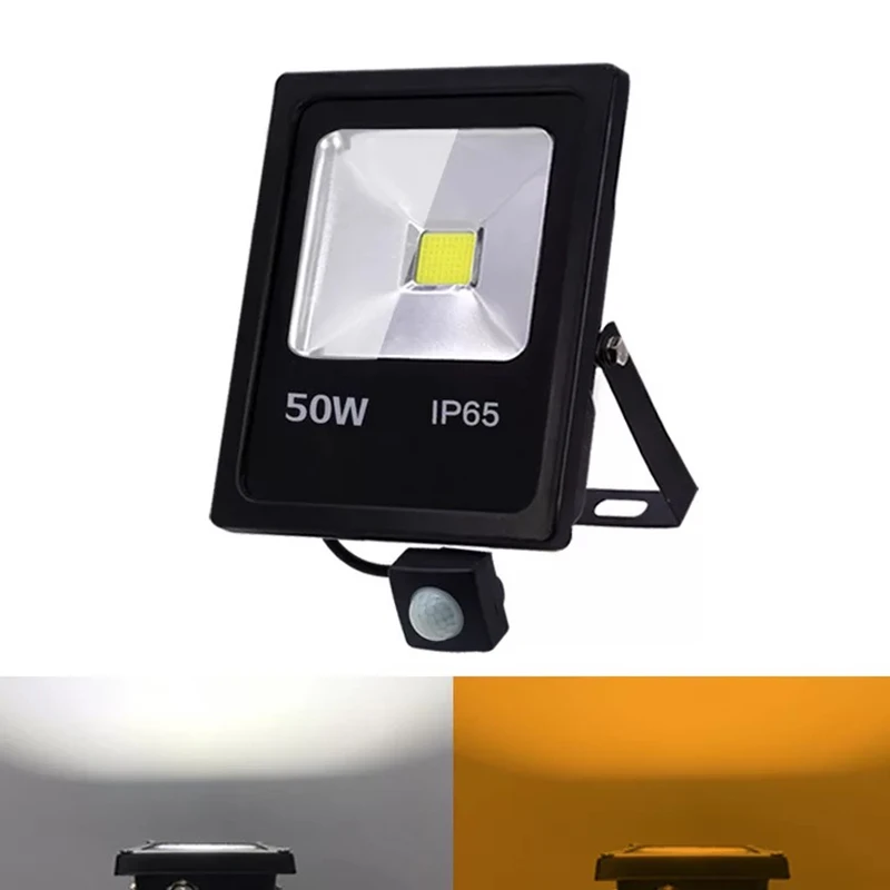 Senzor gibanja LED žaromet 10 W 30 W 50 W 220 V žaromet reflektor ogenj LED zunaj Vodotesen IP65 Zunanja Pozornosti