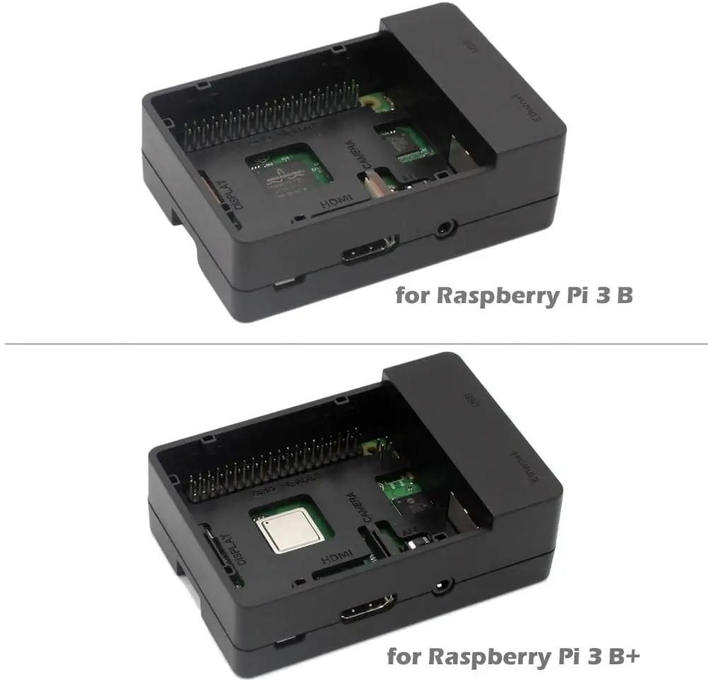 Raspberry Pi 3 B Fan ABS Ohišje z Heatsink Hladilni Ventilator Enostavno Odstranljivi Pokrov za Pi 3 B , Pi 3 Model B, Pi 2 vzorec B