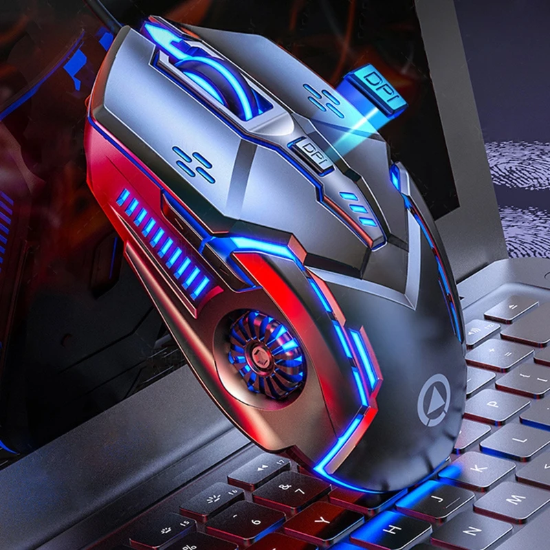 G5 Žično Gaming Miška 6D 4-Hitrost DPI Nastavljiv RGB 7 Barvo Dihanje Gaming Miška