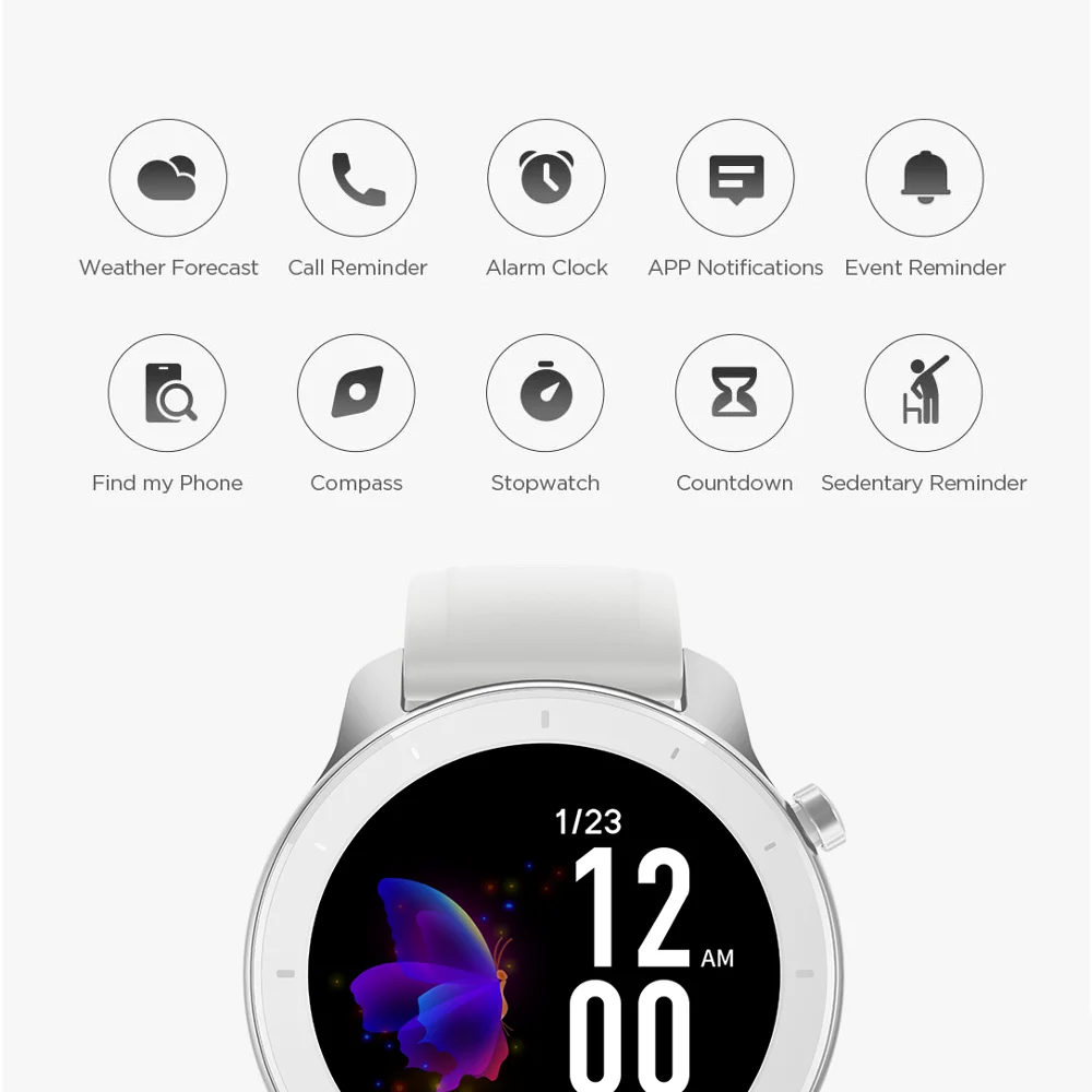 Na Zalogi 2020 Huami Amazfit GTR 42mm Beli Večnamenski Športni Ženske Pametno Gledati/Reloj Inteligente Mujer 5ATM AMOLED Zaslon