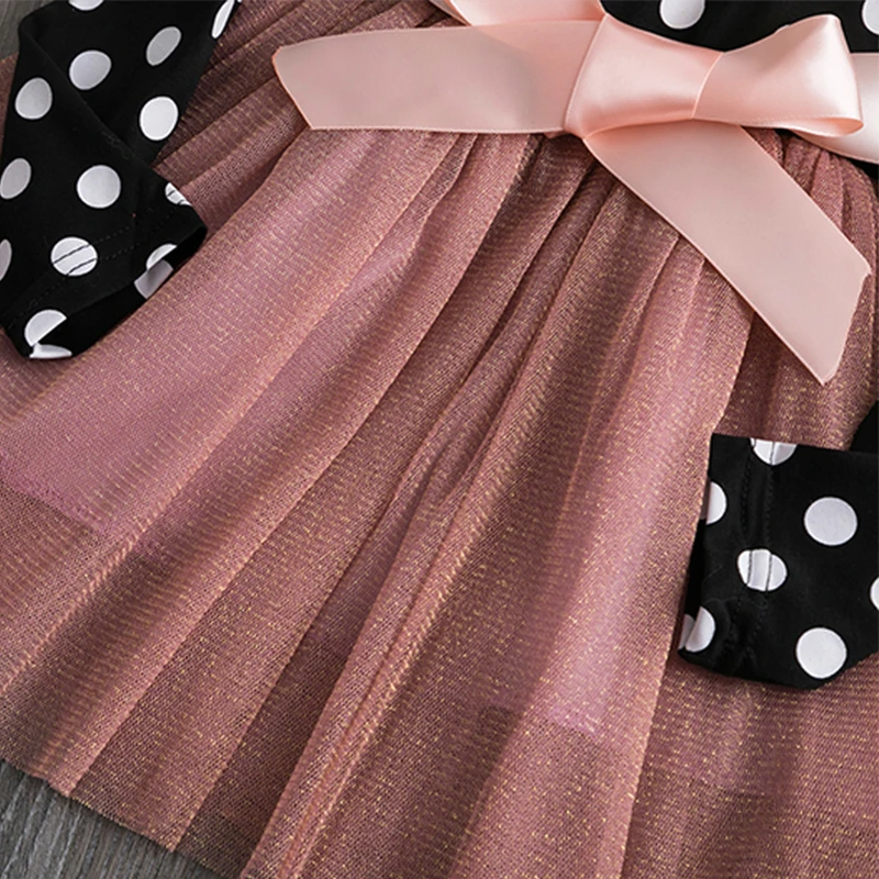 Jeseni, pozimi Dekleta Obleko 2020 Priložnostne Dolgimi Rokavi Pomlad Pike Otroci Obleke Za Dekle, Otroci, Osebe Oblačila Srčkan Princesa Obleko