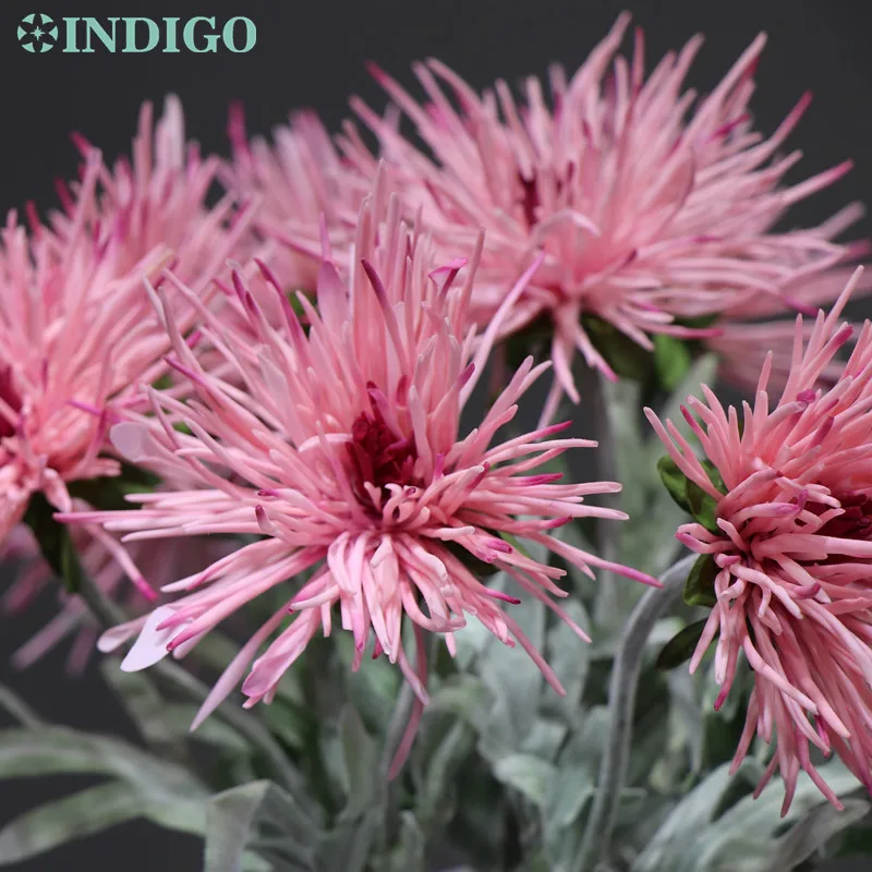 INDIGO - Roza Chrysanthemum Daisy Kozmos Umetne Rože Poroka Doma Stranka Dogodek Tabela Dekoracijo Brezplačna Dostava