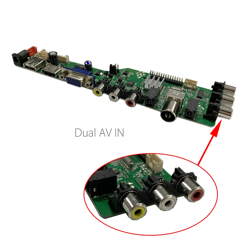M3663.81A Digitalni Signal DVB-C, DVB-T2 DVB-T Univerzalni LCD TV Gonilnik Krmilnika Odbor komplet z 1ch 6bit 40pins lvds kabel za led