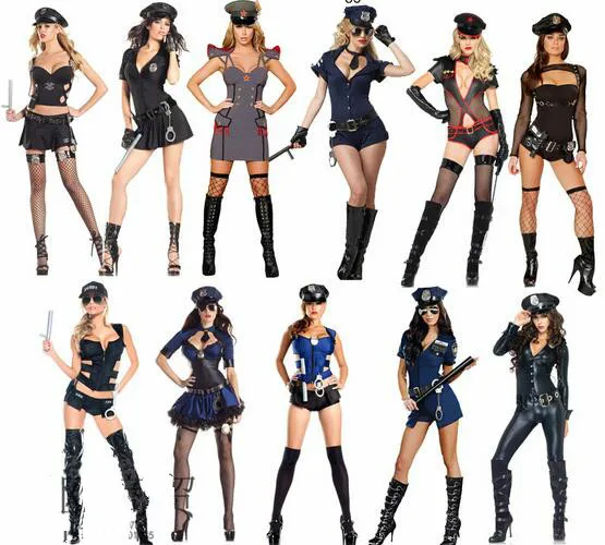 2016 kostume ženske Policijsko Obleko Sop Prometni Policaj Obleke Seksi Perilo velikosti Cosplay Enotno Halloween Kostum Cosplay