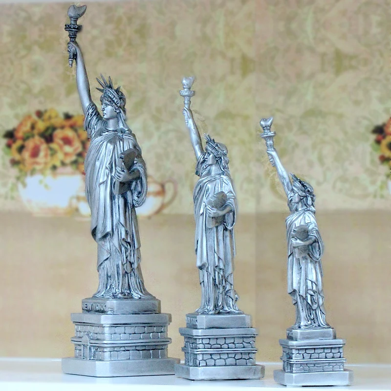 Kip Svobode Model Obrti zda Turističnih Spominkov Brezplačno Boginja Evropske Smolo Retro Okraski Doma Oprema