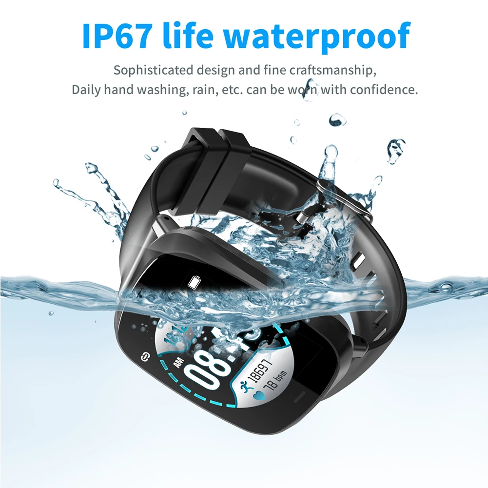 IP67 nepremočljiva pametno gledati A8 instant srčni utrip, krvni tlak spanja spremljanje gledajo športna zapestnica pošljite prijateljem