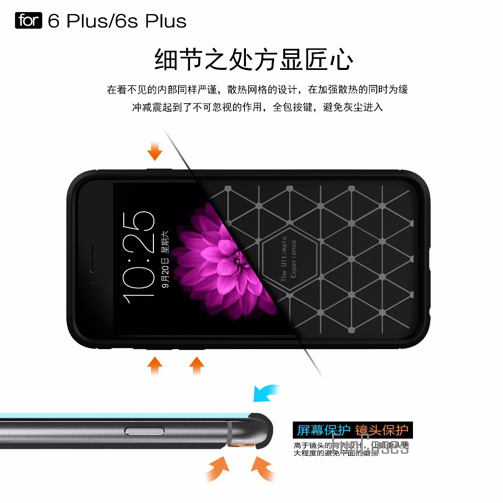 Silikonski Primeru sFor iPhone 6 Plus Primeru sFor fundas iPhone 6s Plus Primeru Zajema 5.5 palčni ihone ifon aifon sem telefon telefon