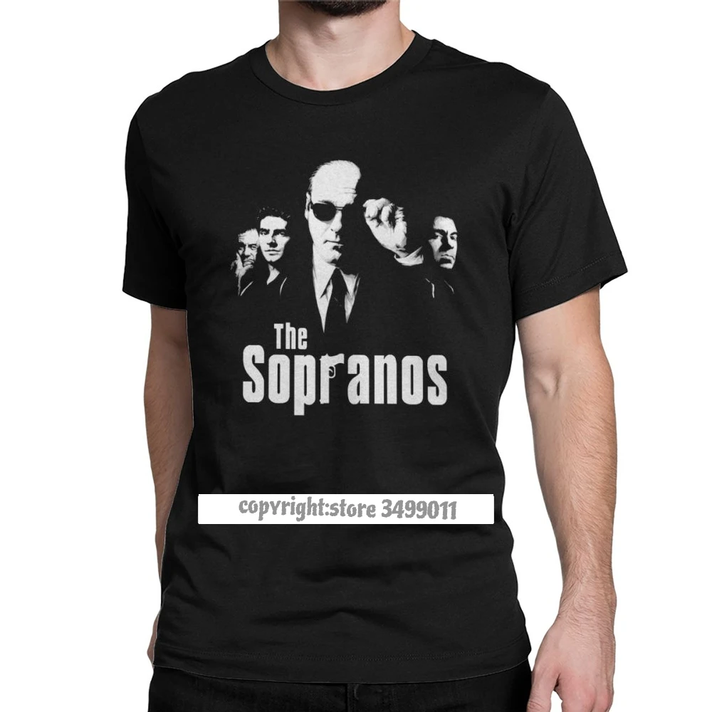 Moški Vrhovi T Shirt Je Sopranos Hipster Tshirts Camisas Kriminala Drama Tv Serija Bada Bing Tony T Shirt Srečno Novo Leto Oblačila