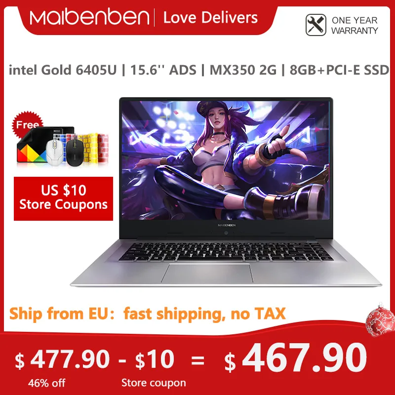 MAIBENBEN XiaoMai 6Pro-E5100 Laptop [10. Intel 6405U/ MX350/15.6