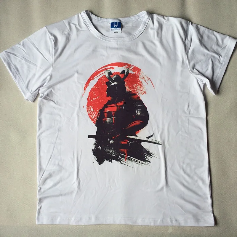 Najnovejši 2019, za moške mode kratek rokav Samurai Warrior t-shirt Harajuku smešno tee srajce Hipster O-vratu kul vrhovi
