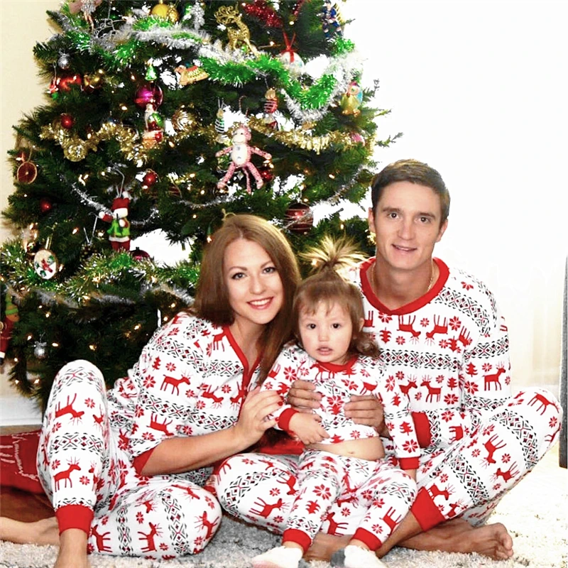 Družina Videz Pižamo Kompleti Družinski Oblačila Božični Set Promocijo-Trgovina Za Promocijske Pri Usklajevanju Družinskih Božič Pižamo Prodaje