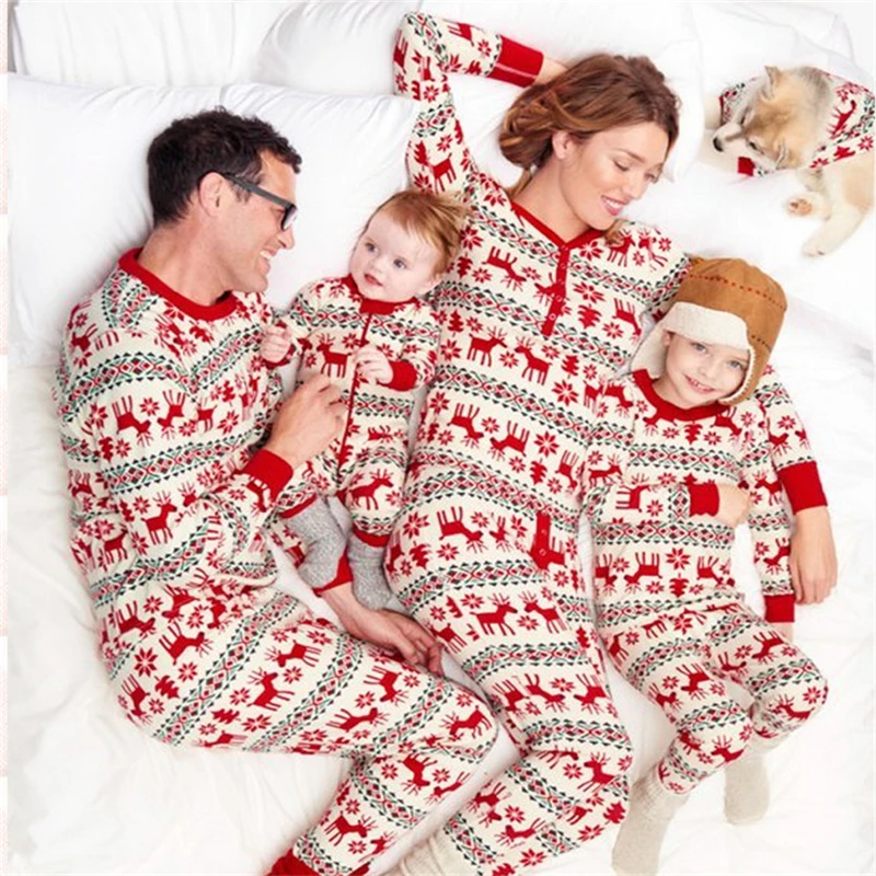 Družina Videz Pižamo Kompleti Družinski Oblačila Božični Set Promocijo-Trgovina Za Promocijske Pri Usklajevanju Družinskih Božič Pižamo Prodaje