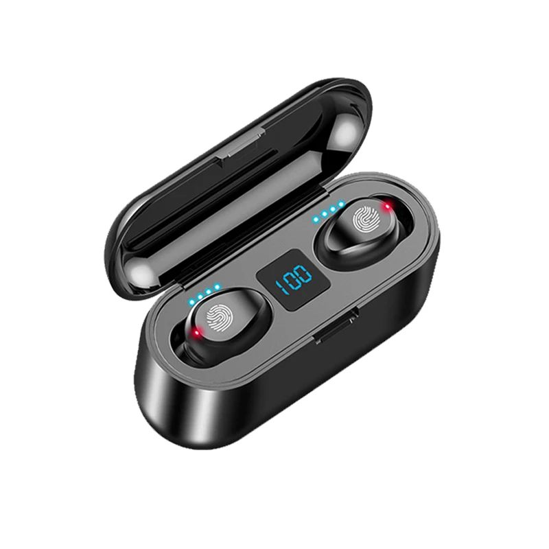 Novo F9 Brezžične Slušalke Bluetooth 5.0 Slušalke TWS Mini HI-fi V uho Šport Teče Slušalke Podpora iOS/Android Telefonov HD Klic