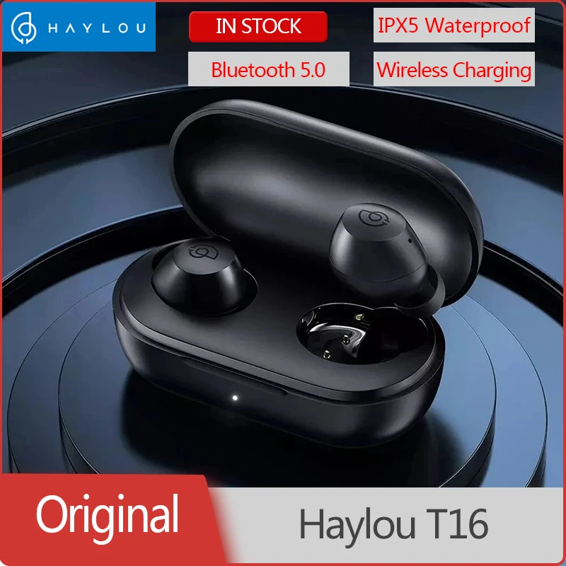 Original Haylou T16 Bluetooth 5.0 Res Brezžične Slušalke Dinamično Touch Kontrole IPX5 Nepremočljiva Čepkov Aktivno Noice Preklic