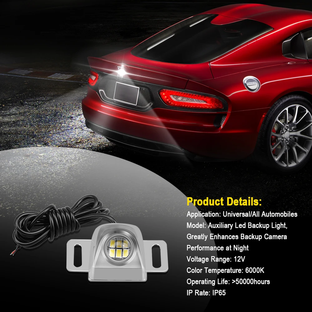 AOTOMONA Auto Zunanje Povratne svetilke z Vodotesno Univerzalno Avtomobile LED Pomožne varnostne svetilke avto luči, LED Žarnice 12V CE