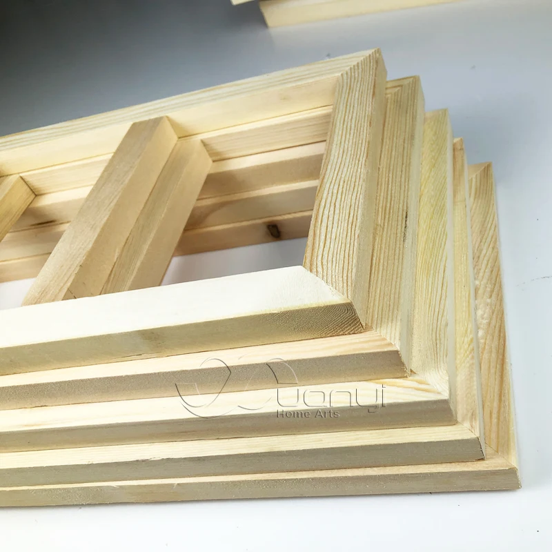 5 Plošči DIY Lesene Notranje Znotraj Okvirja Za Platno Oljna slika Na Platno Stensko Sliko, Barvanje Prilagodite Velikosti Velikosti Okvirja