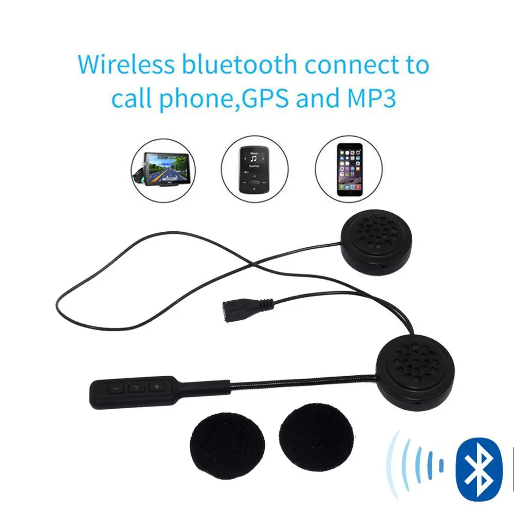 Moto Čelada Bluetooth 5.0 Slušalke Anti-motnje Za Motoristična Čelada Jahanje Interkom Moto Proste Roke, Slušalke MP3 Zvočniki