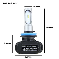 High Power H8 / H9 LED Luči za Meglo 50 W 8000LM Za Skoda Octavia 3 FL (2019)