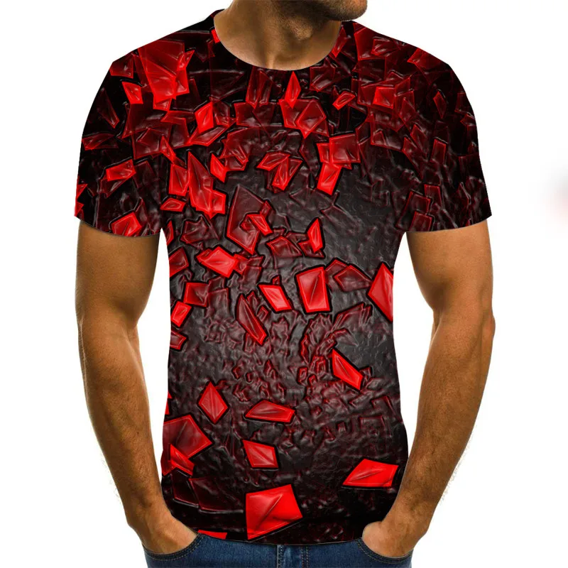2020 Nov Tri-dimenzionalni vortex T-srajce za Moške Poletne 3D Tiskanja Priložnostne 3D T Shirt Vrhovi Tee XXS-6XL