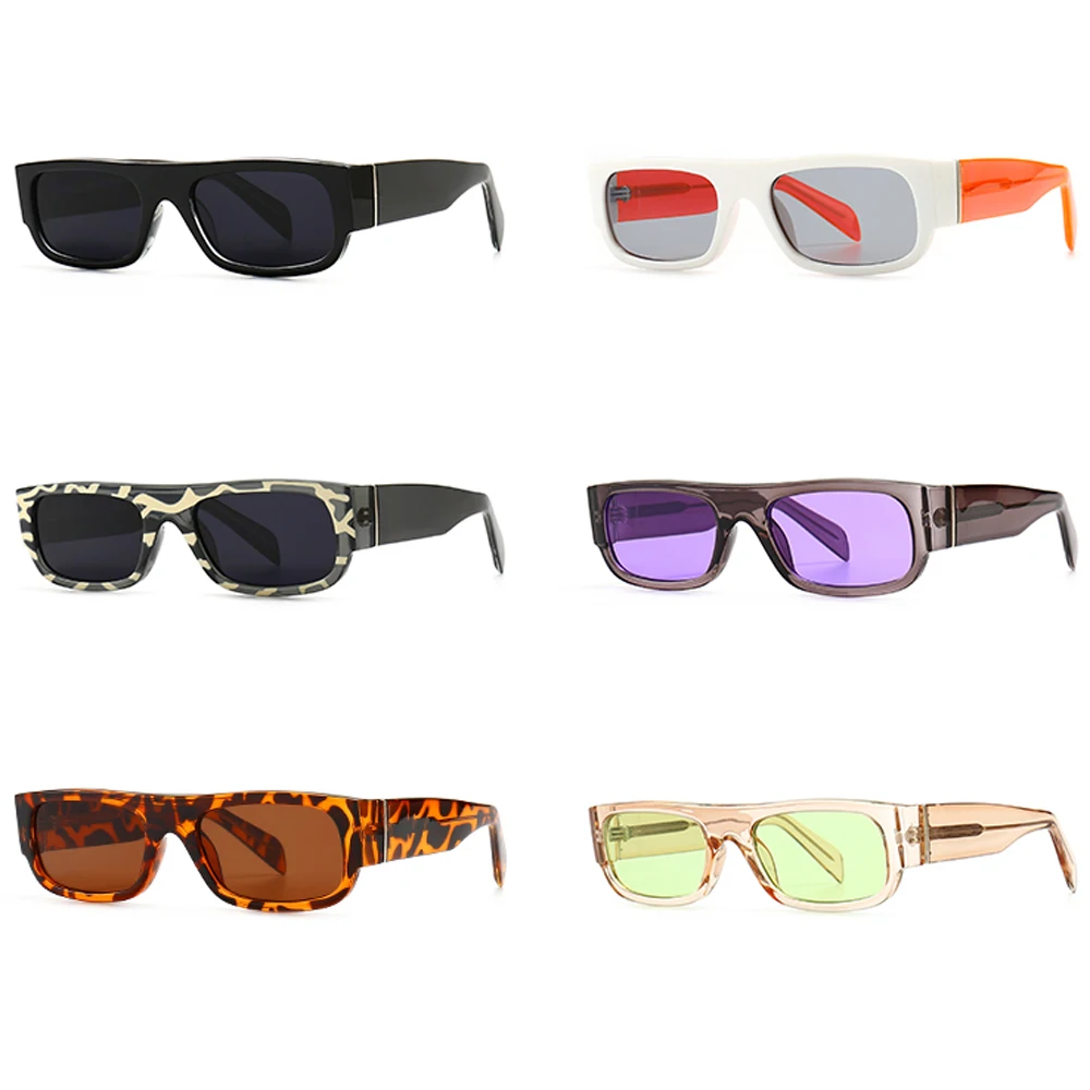Peekaboo black retro sončna očala pravokotne ženske rjava uv400 barv, dame sončna očala poletje slog, vijolična 2021 darila moški