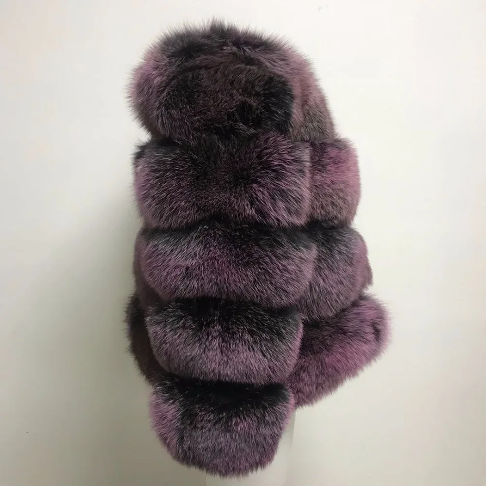 QIUCHEN PJ8085-1 2019 novo pravi lisica krzno plašč snemljivi rokavi plašč resnično fox telovnik visoko kakovostne ženske zimske krajša jakna