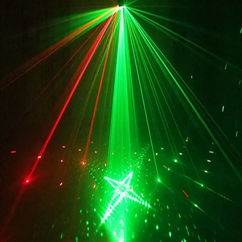 Strokovno Novih Devet Oči Lasersko Stroboskopske Luči Fazi Projektor Rdeča Modra Zelena Lučka Poroko, Rojstni DJ Svetilko Z Krmilnik