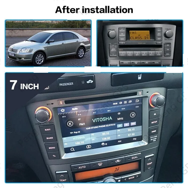 Android 10.0 4GB+64GB avtoradio, predvajalnik, GPS Navigacija Za Toyota Avensis 2002-2008 Multimedijski Predvajalnik, Radio, video, stereo glavne enote